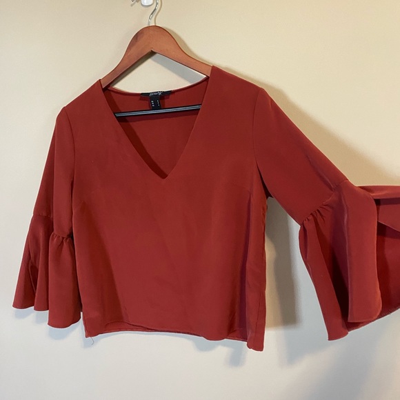 Rust colour blouse - Picture 2 of 2